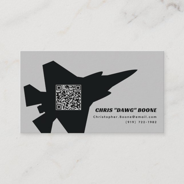 Carte De Visite Jeu de chasseur F-35 Lightning moderne (Devant)