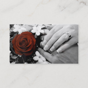 Carte De Visite jeune mariée et marié : mains molles