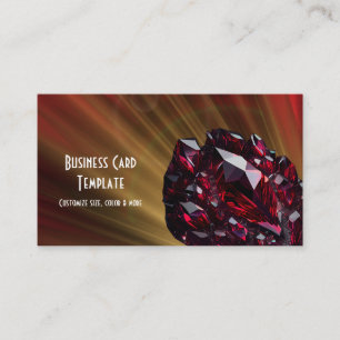 Carte De Visite Jewel Gemstone Crystal Ruby
