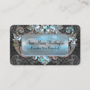 Carte De Visite Joie Goth élégant 3,5" de Veyla x 2" professionn