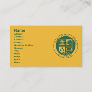 Carte De Visite Joint d'université de l'Etat de Sonniton - couleu