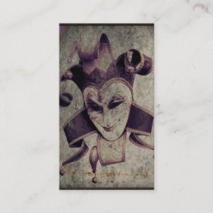 Carte De Visite Joker gothique de clown de la Renaissance