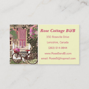 Carte De Visite Joli Bed & Breakfast Floral / Location de gîtes