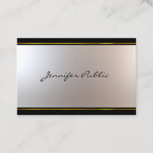 Carte De Visite Joli design moderne de script manuscrit attrayant