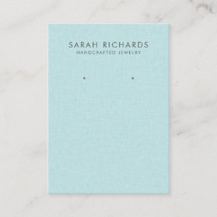 Carte De Visite Joli étendoir Aqua Turquoise Blue Jewelry