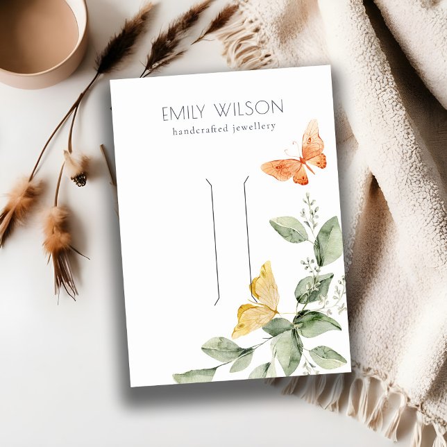 Carte De Visite Joli Jardin Papillons Papillons de poche Écran Cli (Créateur téléchargé)