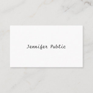 Carte De Visite Joli script libre minimaliste moderne tendance