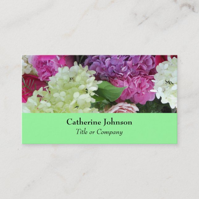 Carte De Visite Joli Wedding planner ou fleuriste (Devant)