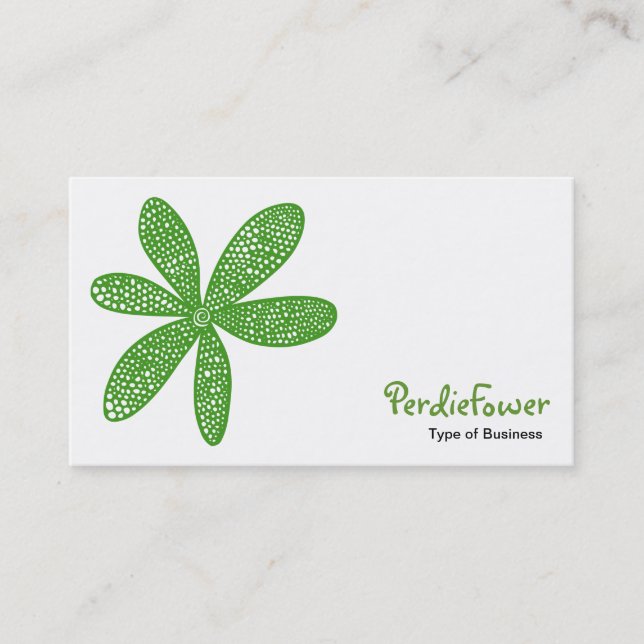 Carte De Visite Jolie fleur - Avocado Green 669933 (Devant)