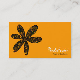 Carte De Visite Jolie Fleur - Orange
