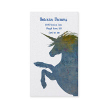 Jolie licorne Boho dans les tons bleu