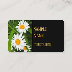 Carte De Visite jolie marguerite blanche fleurs nature photographi