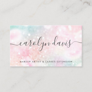 Carte De Visite Jolie Parties scintillant rose Fille Glamour
