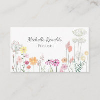 Jolies fleurs d'aquarelle Floriste du jardin