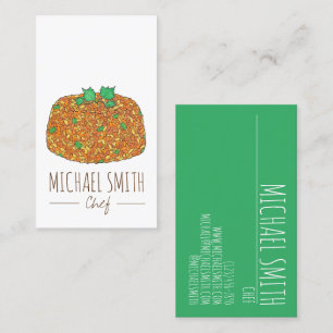 Carte De Visite Jollof Rice Nigérian Ghanaian West African Food