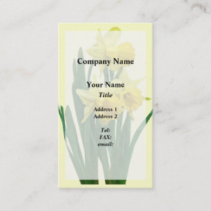 Carte De Visite Jonquilles Grandes et Petites