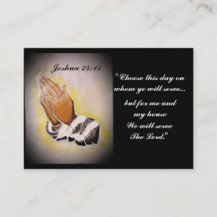 Carte De Visite Joshua 24:15 "Choisissez ce jour"