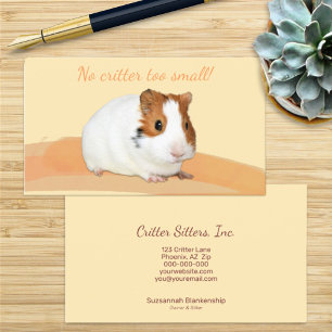 Carte De Visite Jote Animal Sitter Guinée Pig Photo