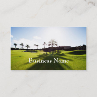 Carte de visite jouant au golf