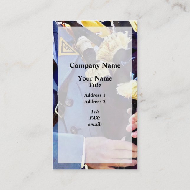 Carte De Visite Jouer le tuyau (Devant)