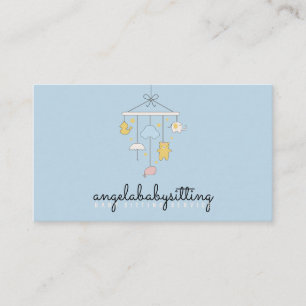 Carte De Visite Jouet Baby shower bleu