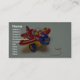 Carte De Visite Jouet plat coloré pour des enfants