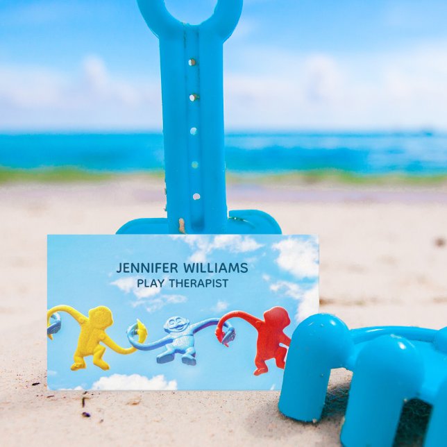 Carte De Visite Jouet Thérapiste pour enfants Psychologue Blue Sky (Créateur téléchargé)