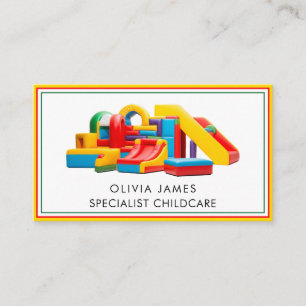 Carte De Visite Jouets doux Garde d'enfants Nanny Babysitter