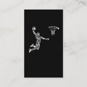 Carte De Visite Joueur de basket-ball Athlete Dunk Art Sportman