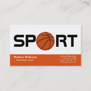 Carte De Visite Joueur de basket-ball professionnel