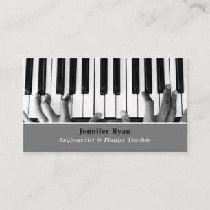 Carte De Visite Joueur de clavier, Clavier professionnel, Pianiste
