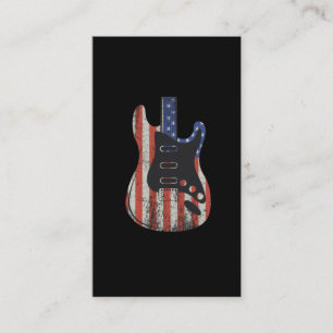 Carte De Visite Joueur de guitare américain Amant de la musique d