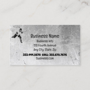 Carte De Visite Joueur de hockey sur glace