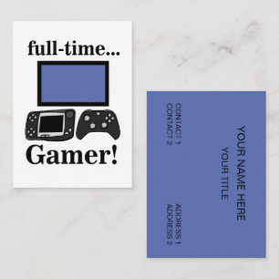 Carte De Visite Joueur de jeu vidéo drôle de jeu vidéo Joueur