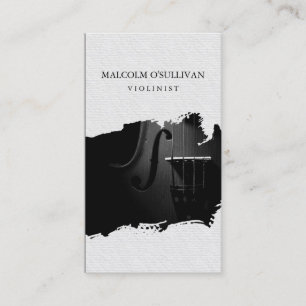 Carte De Visite Joueur de violon Musicien de musique violoniste