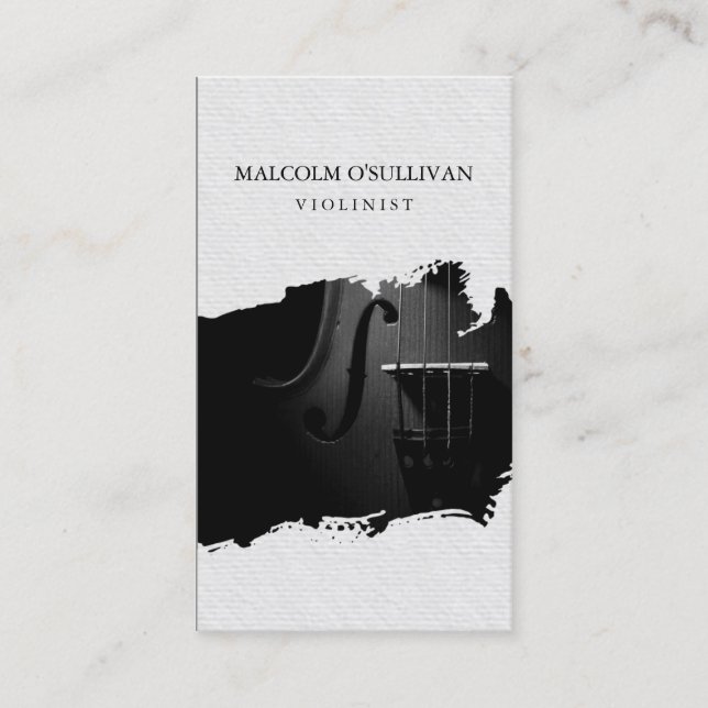 Carte De Visite Joueur de violon Musicien de musique violoniste (Devant)