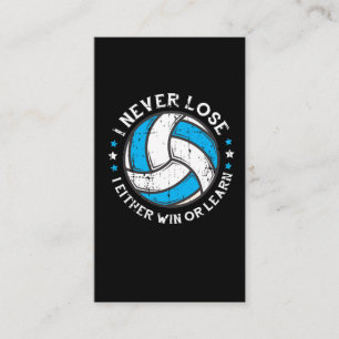 Carte De Visite Joueur De Volley-Ball Motivation Setter Je Ne Perd