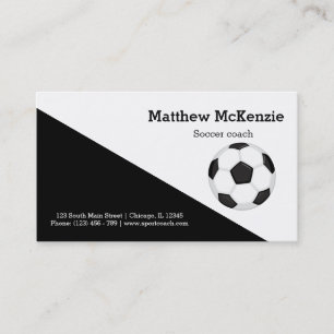 Carte De Visite Joueur d'entraîneurs de football professionnel