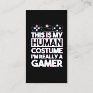 Carte De Visite Joueur humour joueur disant jeu vidéo