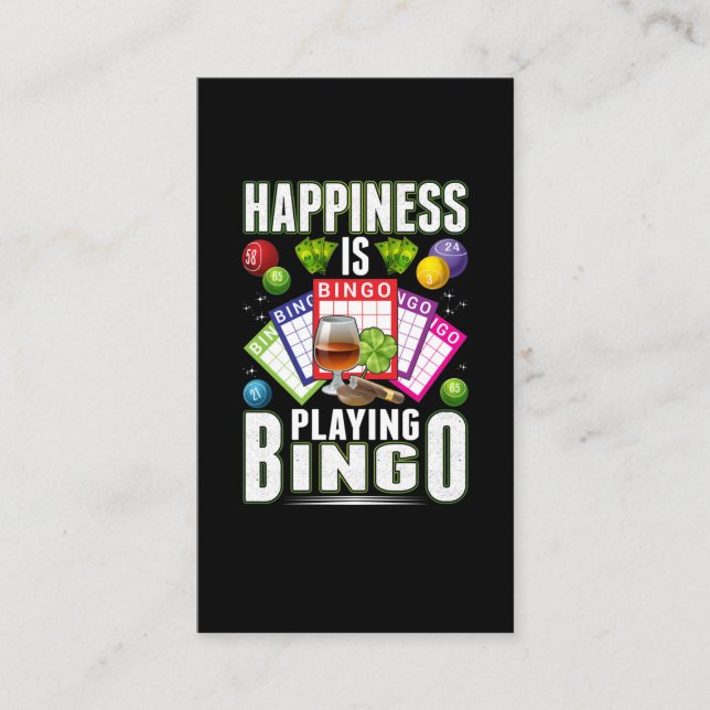 Carte De Visite Joueuse de Bingo Hommes Femmes Drôle Bingo (Devant)