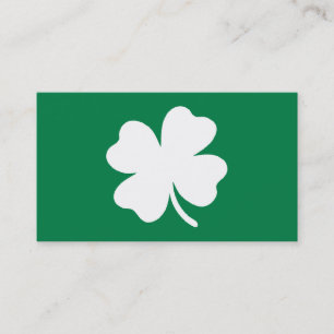 Carte De Visite Jour de la Saint Patrick Shamrock vert Irlande