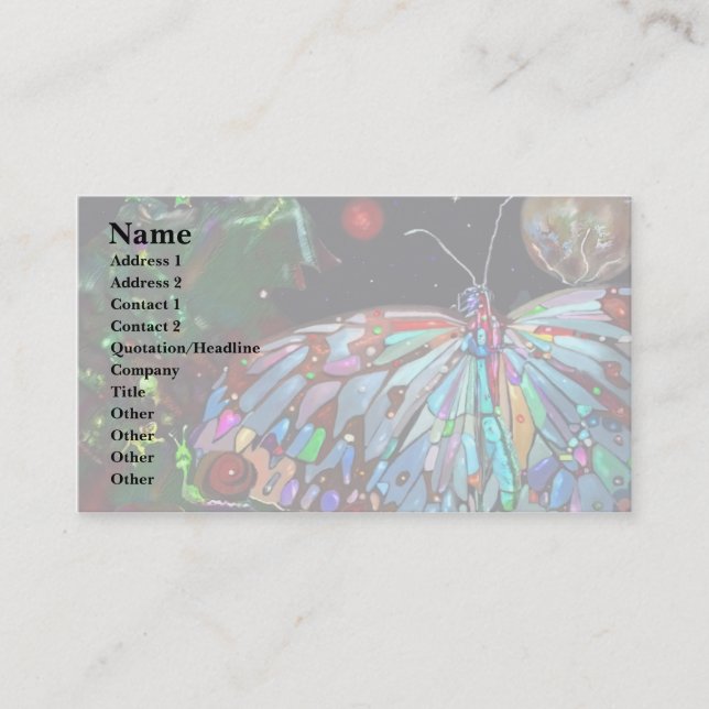 Carte De Visite Jour des terres (Devant)