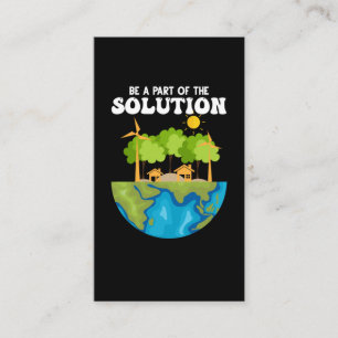 Carte De Visite jour des terres Monde écologie Secourt Environnem