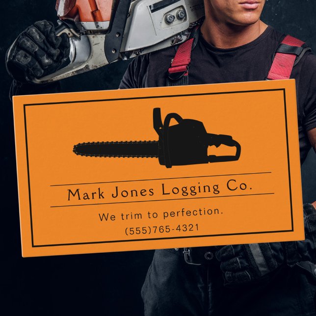 Carte De Visite Journal Tree Trimming Saw Service (Créateur téléchargé)