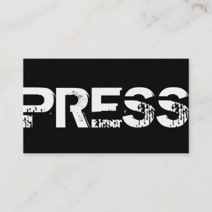 Carte De Visite Journaliste Rédacteur Médias Presse
