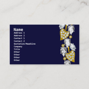 Carte De Visite Joyau bleu marine