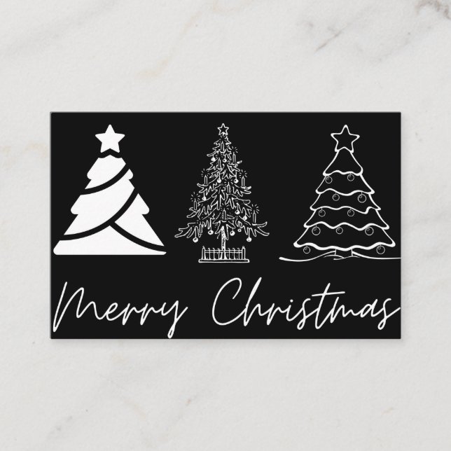 Carte De Visite Joyeux christmass happy christmass (Devant)