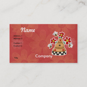 Carte De Visite Joyeux Coeurs N Fleurs Abee Hive
