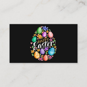 Carte De Visite Joyeux Jour de Pâques Oeufs de Pâques Lapin Lapin 