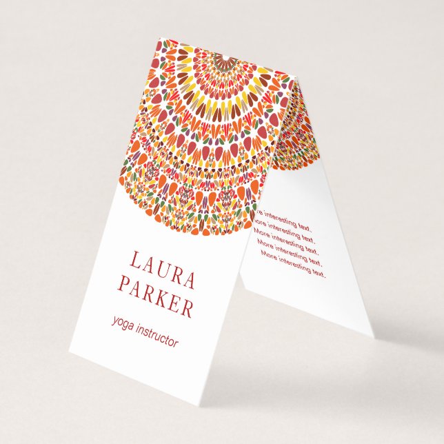 Carte De Visite Joyeux Mandala (Devant)